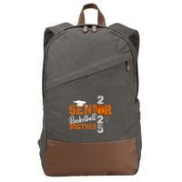Proud Brother Of A Basketball Senior 2025 Graduation Cotton Canvas Backpack