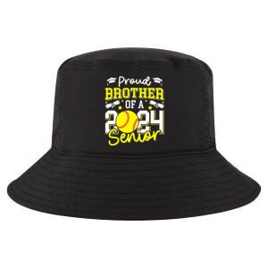 Proud Brother Of A 2024 Senior Brother Class 2024 Softball Cool Comfort Performance Bucket Hat