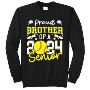 Proud Brother Of A 2024 Senior Brother Class 2024 Softball Sweatshirt