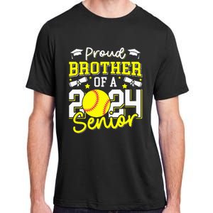 Proud Brother Of A 2024 Senior Brother Class 2024 Softball Adult ChromaSoft Performance T-Shirt