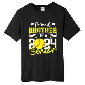 Proud Brother Of A 2024 Senior Brother Class 2024 Softball Tall Fusion ChromaSoft Performance T-Shirt