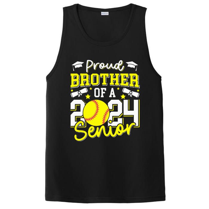 Proud Brother Of A 2024 Senior Brother Class 2024 Softball PosiCharge Competitor Tank