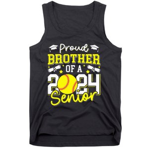 Proud Brother Of A 2024 Senior Brother Class 2024 Softball Tank Top