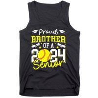 Proud Brother Of A 2024 Senior Brother Class 2024 Softball Tank Top