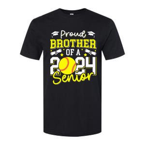 Proud Brother Of A 2024 Senior Brother Class 2024 Softball Softstyle® CVC T-Shirt