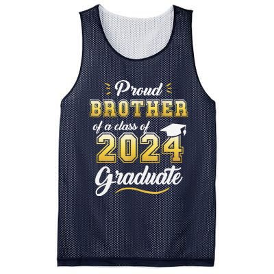 Proud Brother Of A Class Of 2024 Graduate Senior Graduation Mesh Reversible Basketball Jersey Tank