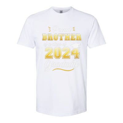 Proud Brother Of A Class Of 2024 Graduate Senior Graduation Softstyle CVC T-Shirt