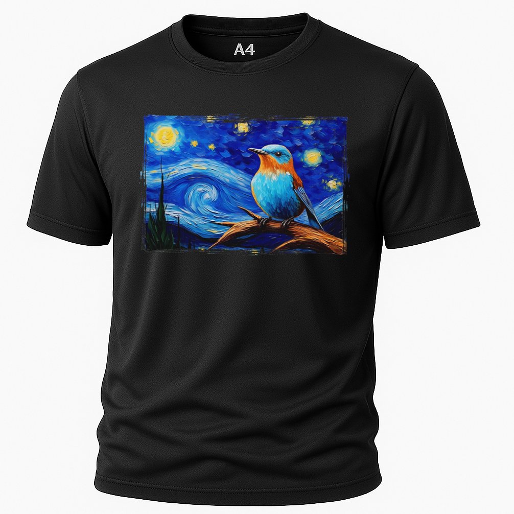 Patience Bluebird Of Happiness Blue Bird Eastern Bluebird Cooling Performance Crew T-Shirt