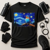 Patience Bluebird Of Happiness Blue Bird Eastern Bluebird Cooling Performance Crew T-Shirt
