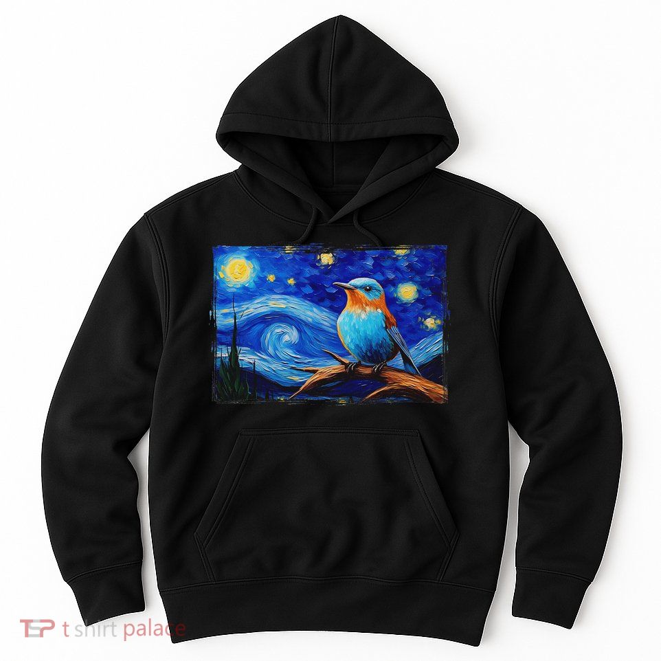 Patience Bluebird Of Happiness Blue Bird Eastern Bluebird Hoodie
