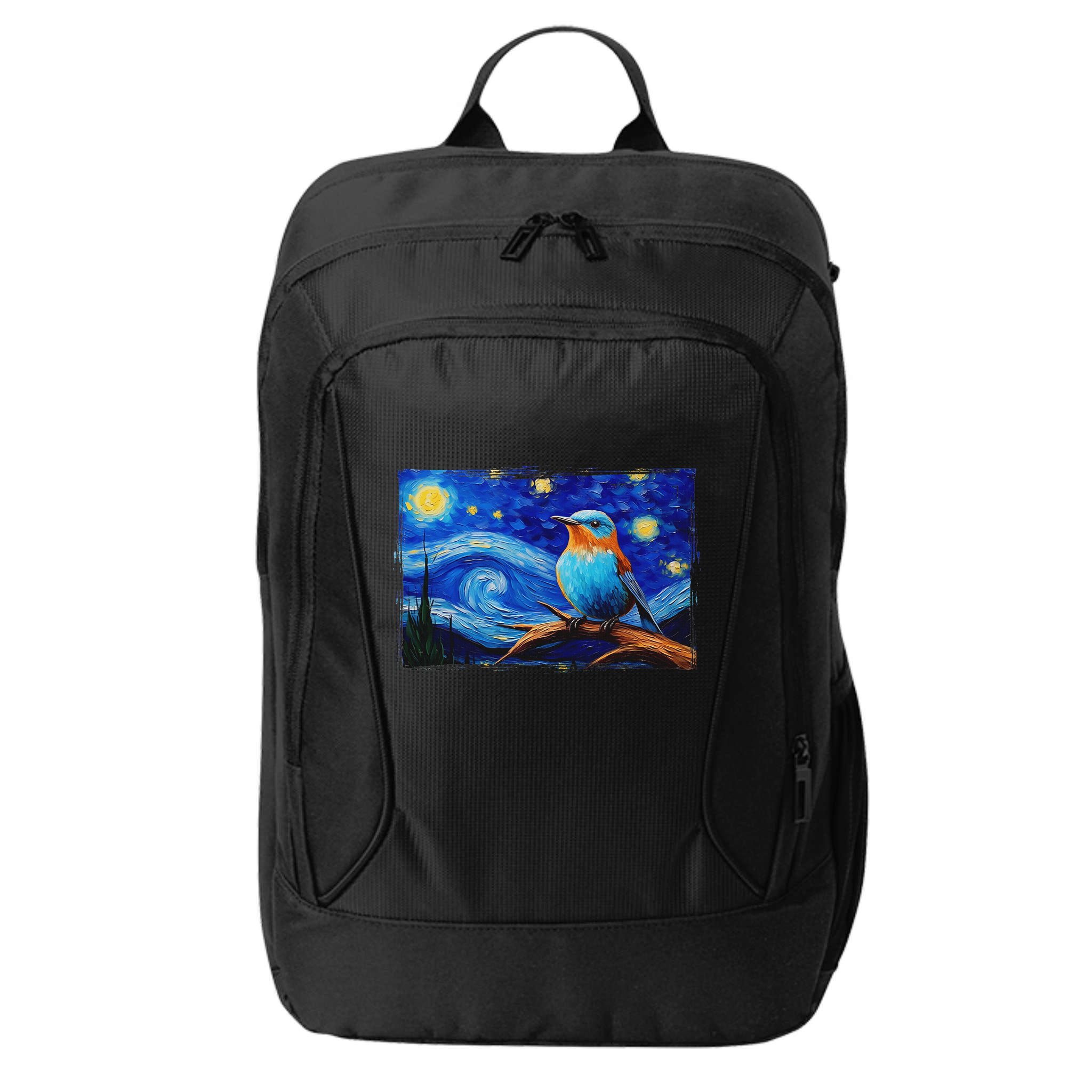 Patience Bluebird Of Happiness Blue Bird Eastern Bluebird City Backpack