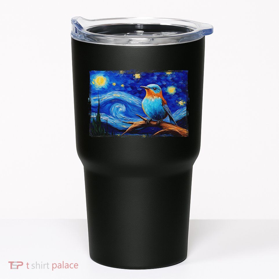 Patience Bluebird Of Happiness Blue Bird Eastern Bluebird Tumbler