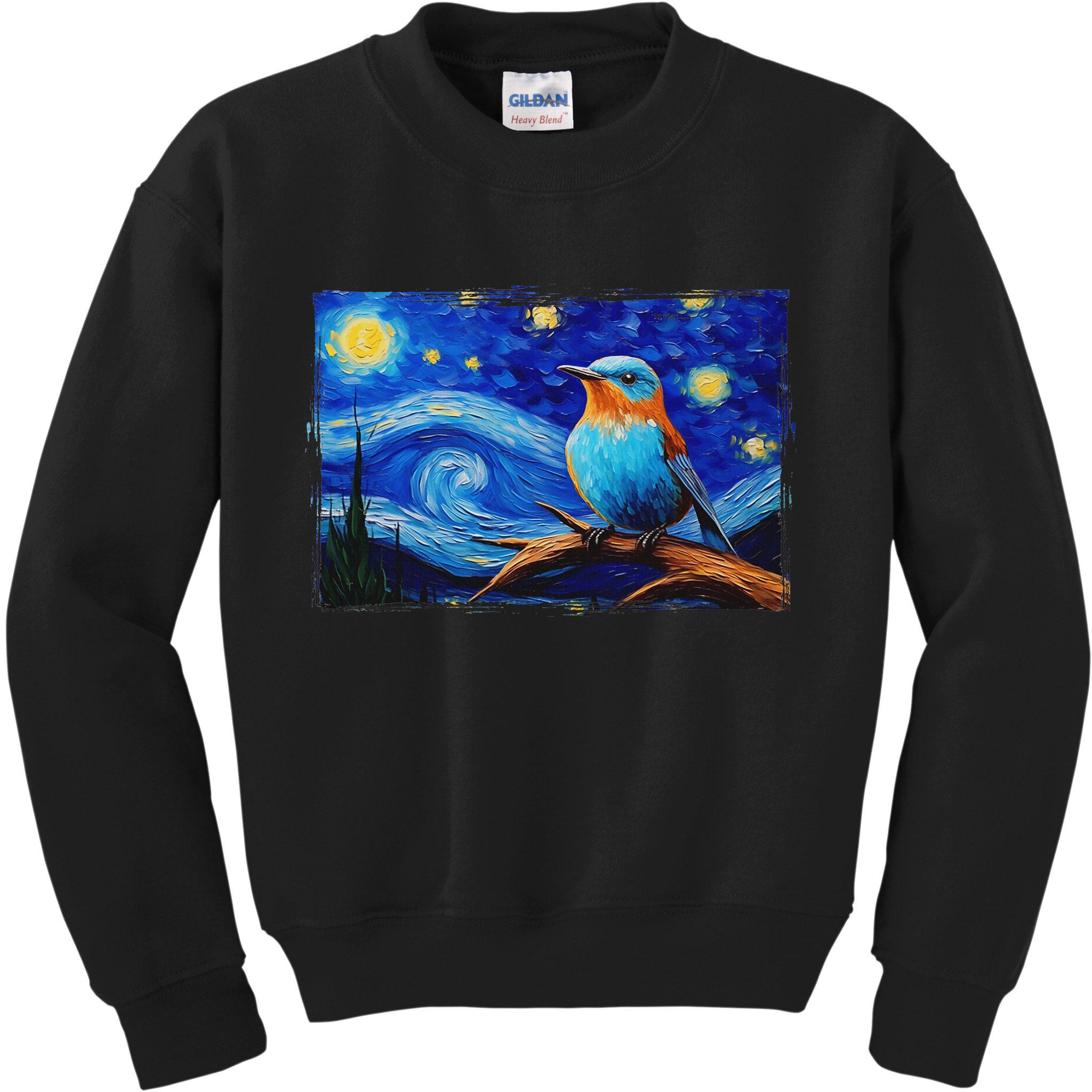 Patience Bluebird Of Happiness Blue Bird Eastern Bluebird Kids Sweatshirt