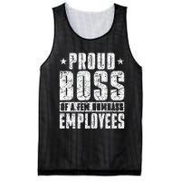 Proud Boss Of A Few Dumbass Employees Mesh Reversible Basketball Jersey Tank