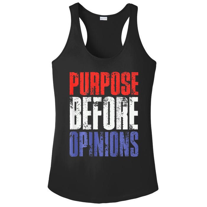 Purpose Before Opinions Austin Theory Live Ladies PosiCharge Competitor Racerback Tank