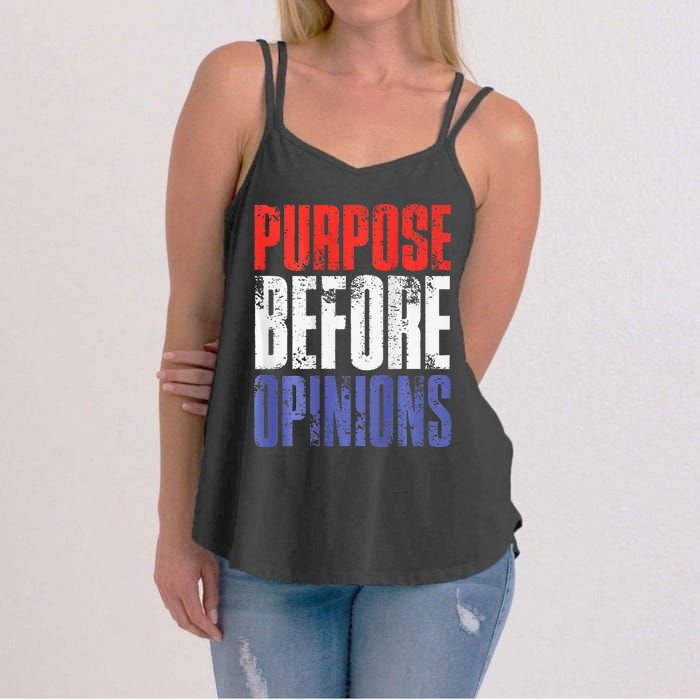 Purpose Before Opinions Austin Theory Live Women's Strappy Tank