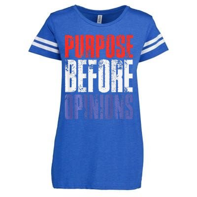 Purpose Before Opinions Austin Theory Live Enza Ladies Jersey Football T-Shirt