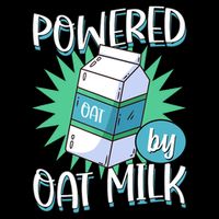 Powered By Oat Milk Cute Vegan Plant Based Cook Barista Impact Tech Backpack