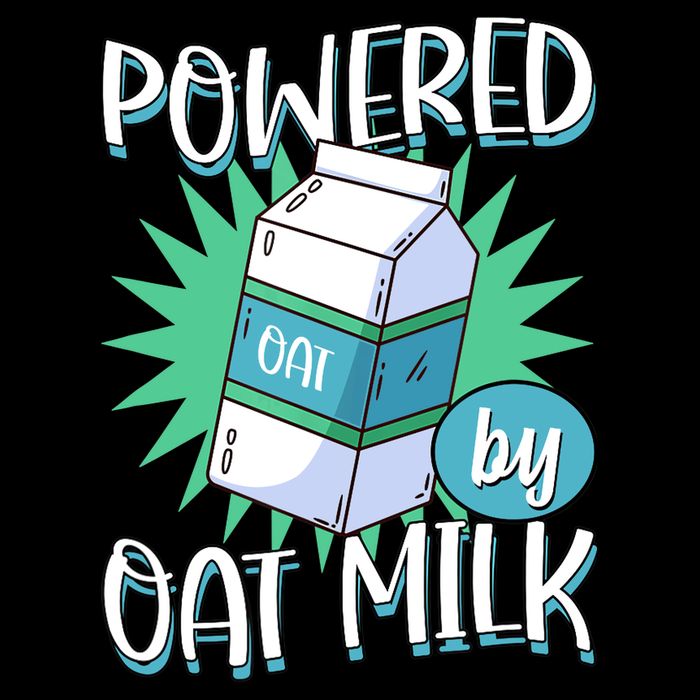 Powered By Oat Milk Cute Vegan Plant Based Cook Barista Impact Tech Backpack