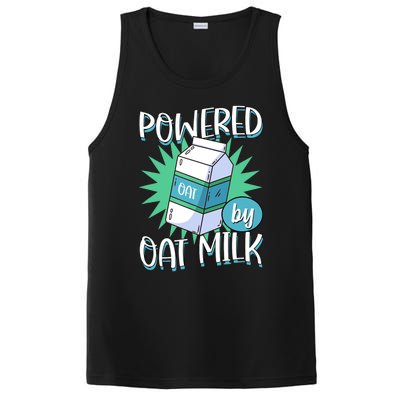 Powered By Oat Milk Cute Vegan Plant Based Cook Barista PosiCharge Competitor Tank