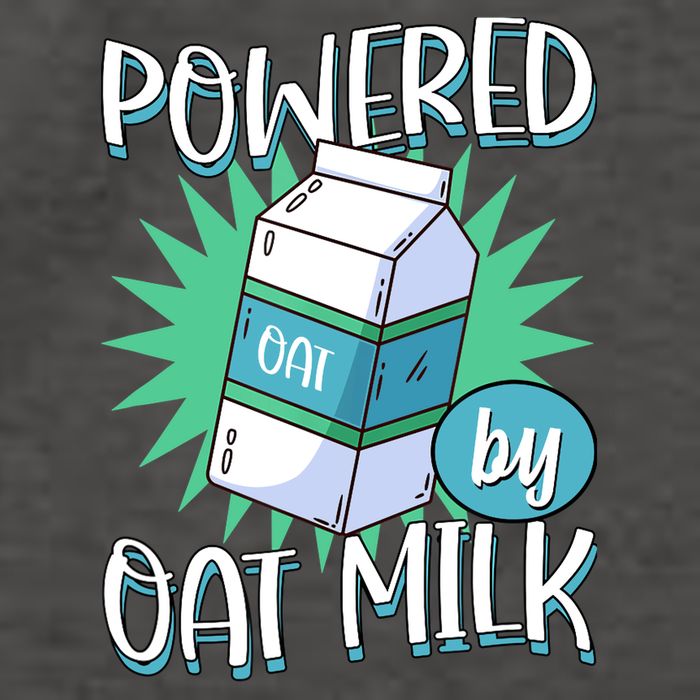Powered By Oat Milk Cute Vegan Plant Based Cook Barista Vector Backpack