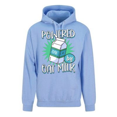 Powered By Oat Milk Cute Vegan Plant Based Cook Barista Unisex Surf Hoodie