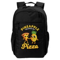 Pineapple Belongs On Pizza Hawaiian Hawaii Pizzeria Daily Commute Backpack