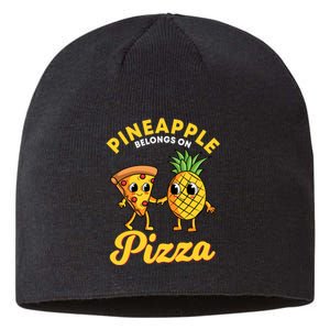 Pineapple Belongs On Pizza Hawaiian Hawaii Pizzeria Sustainable Beanie