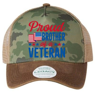 Proud Brother Of Veterans Day T Legacy Tie Dye Trucker Hat