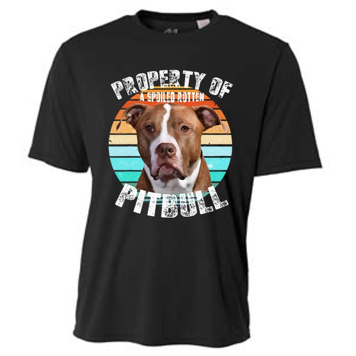 Pit Bull Owner Lover Retro Pitbull Cooling Performance Crew T-Shirt