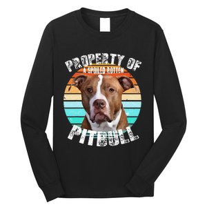 Pit Bull Owner Lover Retro Pitbull Long Sleeve Shirt