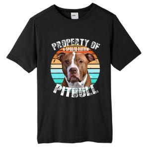 Pit Bull Owner Lover Retro Pitbull Tall Fusion ChromaSoft Performance T-Shirt