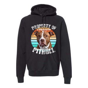 Pit Bull Owner Lover Retro Pitbull Premium Hoodie