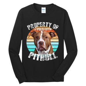 Pit Bull Owner Lover Retro Pitbull Tall Long Sleeve T-Shirt