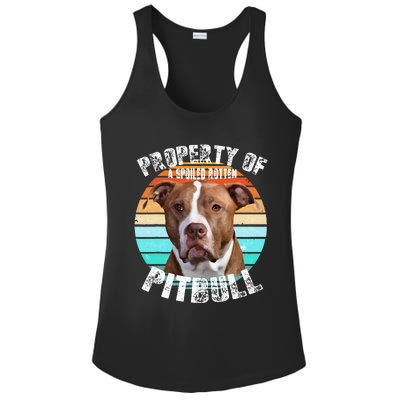 Pit Bull Owner Lover Retro Pitbull Ladies PosiCharge Competitor Racerback Tank