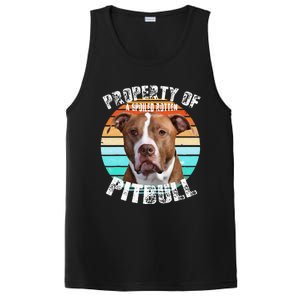 Pit Bull Owner Lover Retro Pitbull PosiCharge Competitor Tank