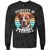 Pit Bull Owner Lover Retro Pitbull Tie-Dye Long Sleeve Shirt