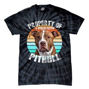 Pit Bull Owner Lover Retro Pitbull Tie-Dye T-Shirt