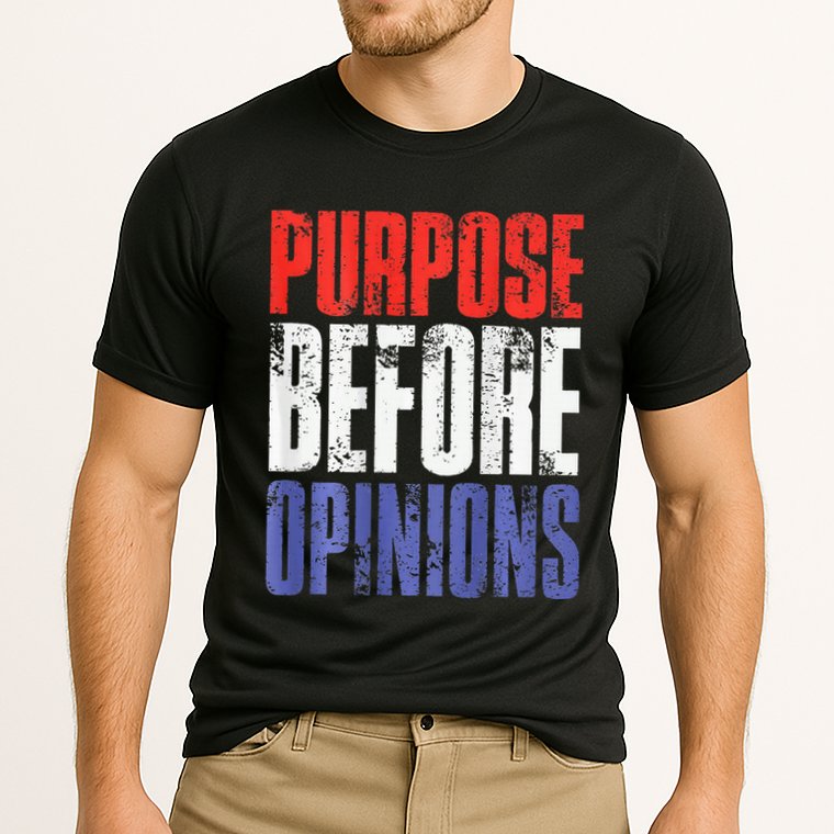 Purpose Before Opinions Austin Theory Live Performance Shirt