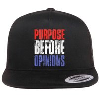 Purpose Before Opinions Austin Theory Live Flat Bill Trucker Hat