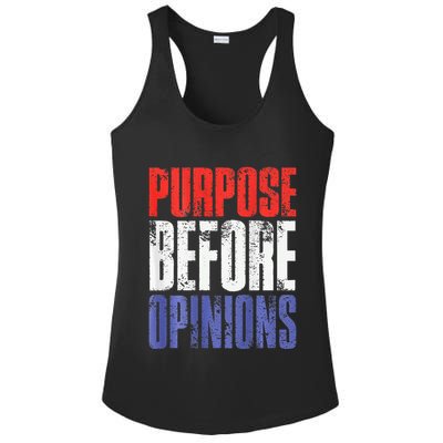 Purpose Before Opinions Austin Theory Live Ladies PosiCharge Competitor Racerback Tank