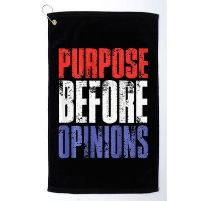 Purpose Before Opinions Austin Theory Live Golf Towel