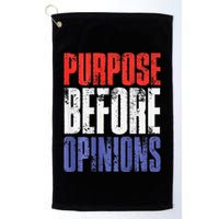 Purpose Before Opinions Austin Theory Live Golf Towel