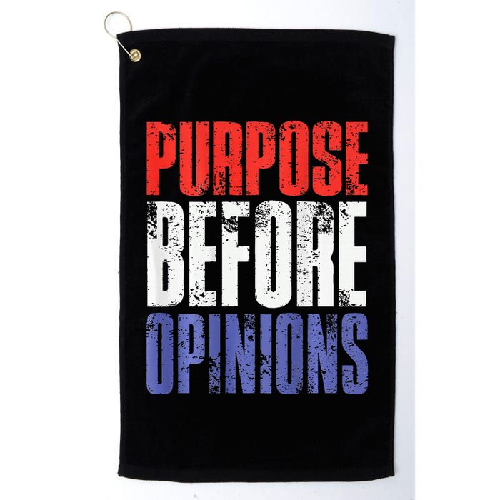 Purpose Before Opinions Austin Theory Live Golf Towel