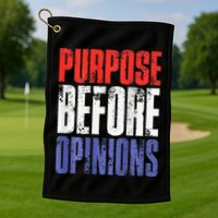 Purpose Before Opinions Austin Theory Live Golf Towel