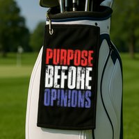 Purpose Before Opinions Austin Theory Live Golf Towel