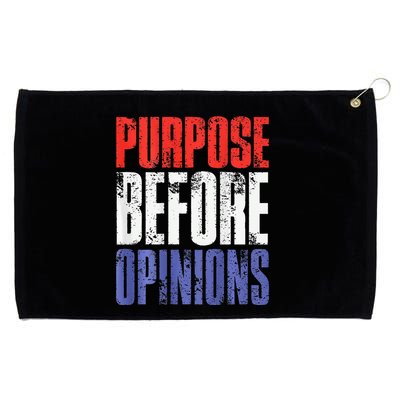 Purpose Before Opinions Austin Theory Live Grommeted Golf Towel