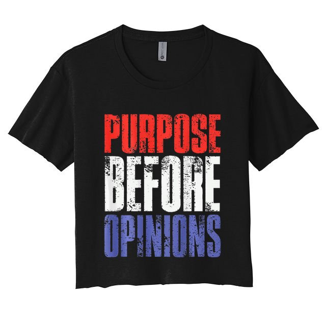 Purpose Before Opinions Austin Theory Live Crop Top