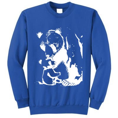 Papa Bear Or Mama Bear With Bear Animal Gift Sweatshirt