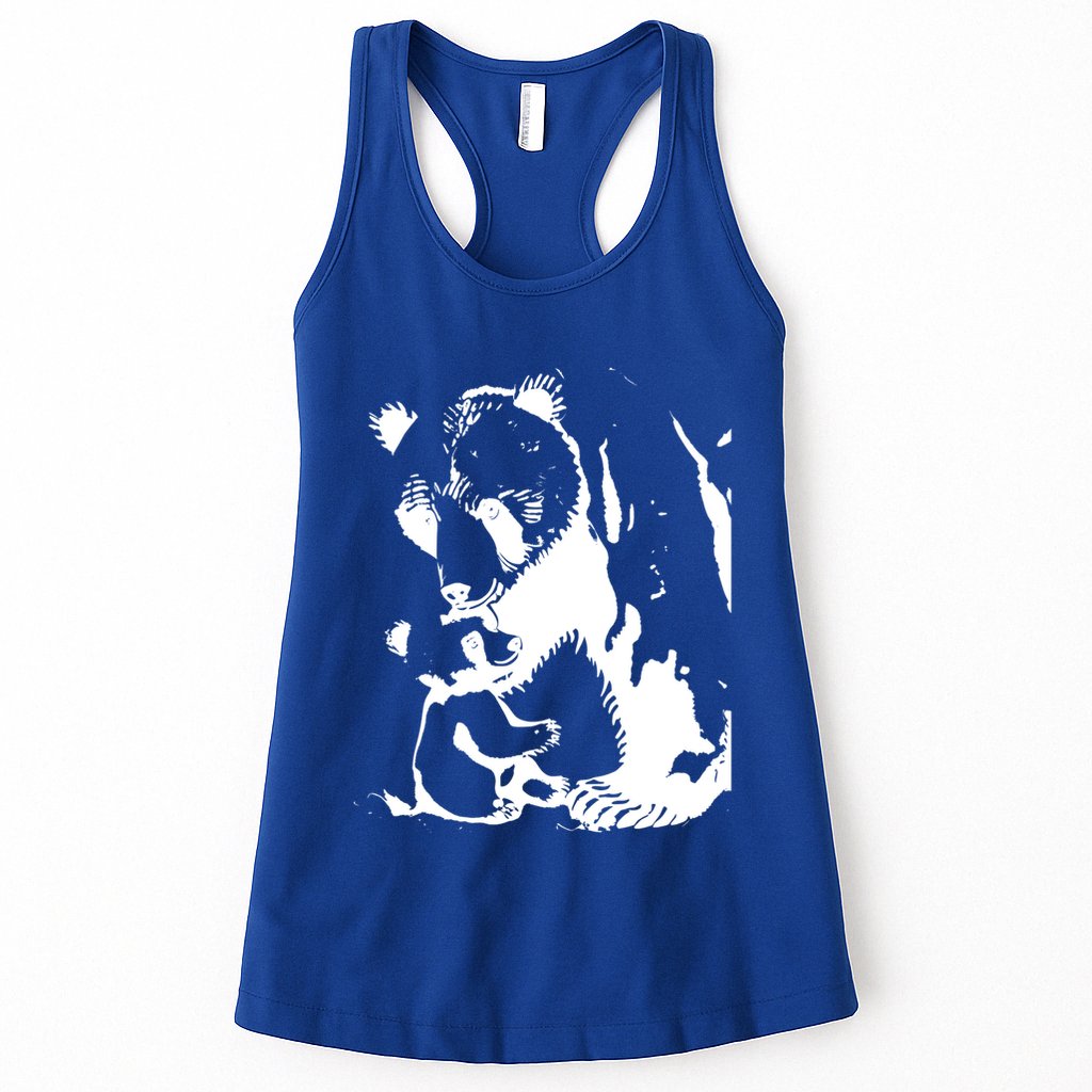 Papa Bear Or Mama Bear With Bear Animal Gift Womens Tank Top